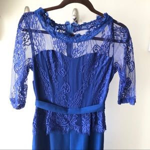 Royal Blue Lace Jumpsuit